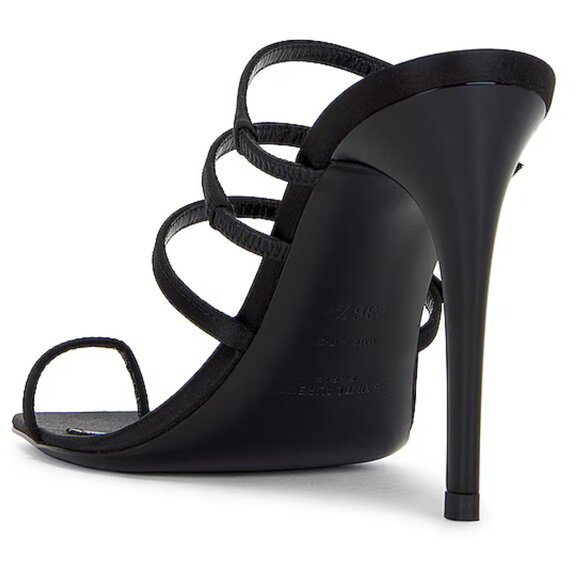 Yves Saint Laurent Jerry 95 Sandals in Crepe Satin and Rhinestones $1390 MSRP - Picture 3 of 9